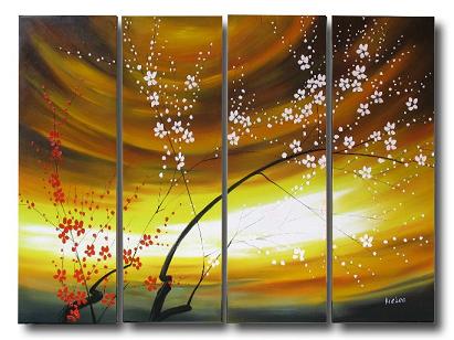 Dafen Oil Painting on canvas flower -set322 Dafen Oil Painting on canvas flower -set322
